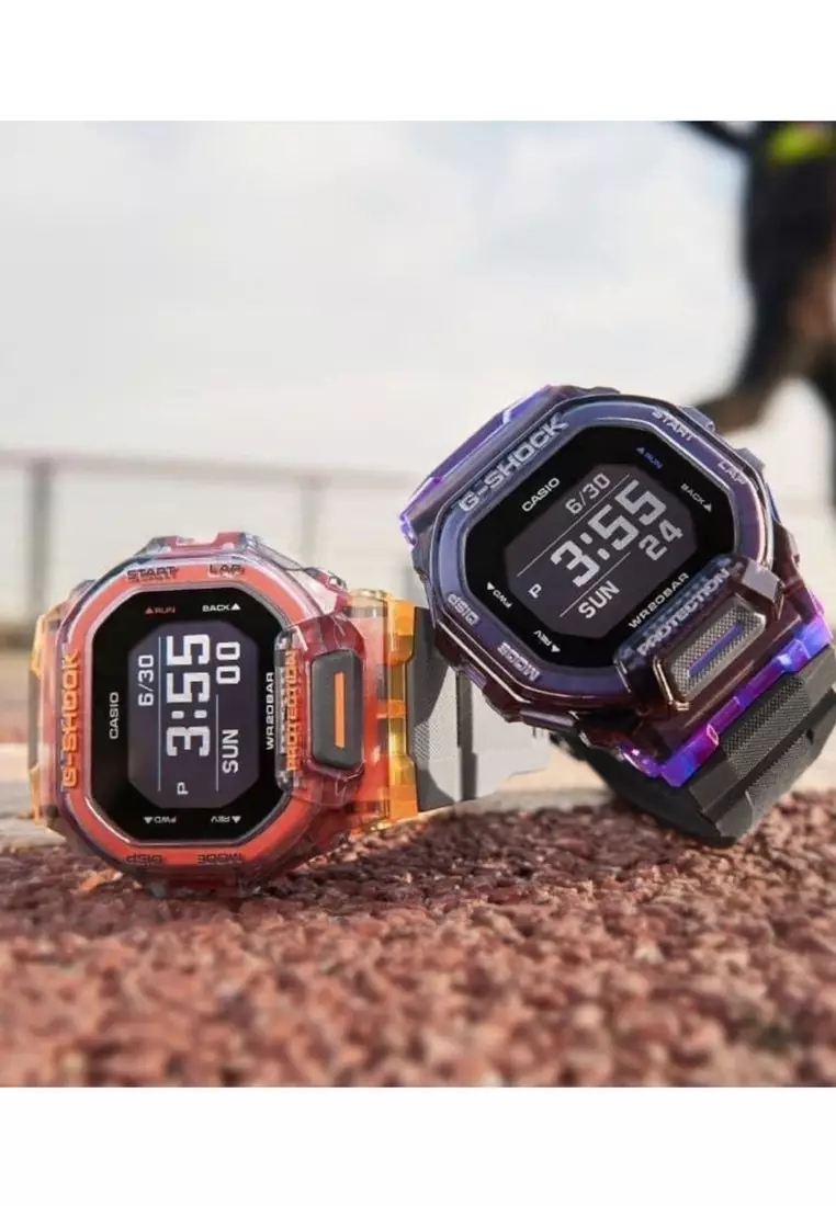 Men's Digital Watch GBD-200SM-1A5 G-SQUAD Digital Bluetooth Training Function Grey Resin Band Sport Watch