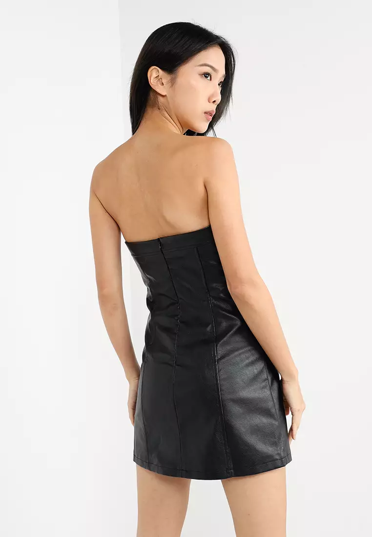Brooklyn Baby Tube PU Mini Dress