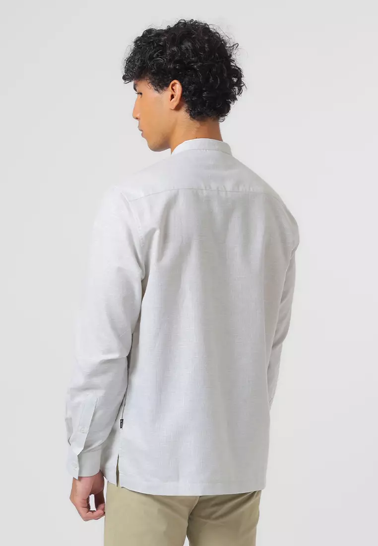 Kemeja Koko Pria Lengan Panjang Baju Muslim Pria KAIRO GREEN