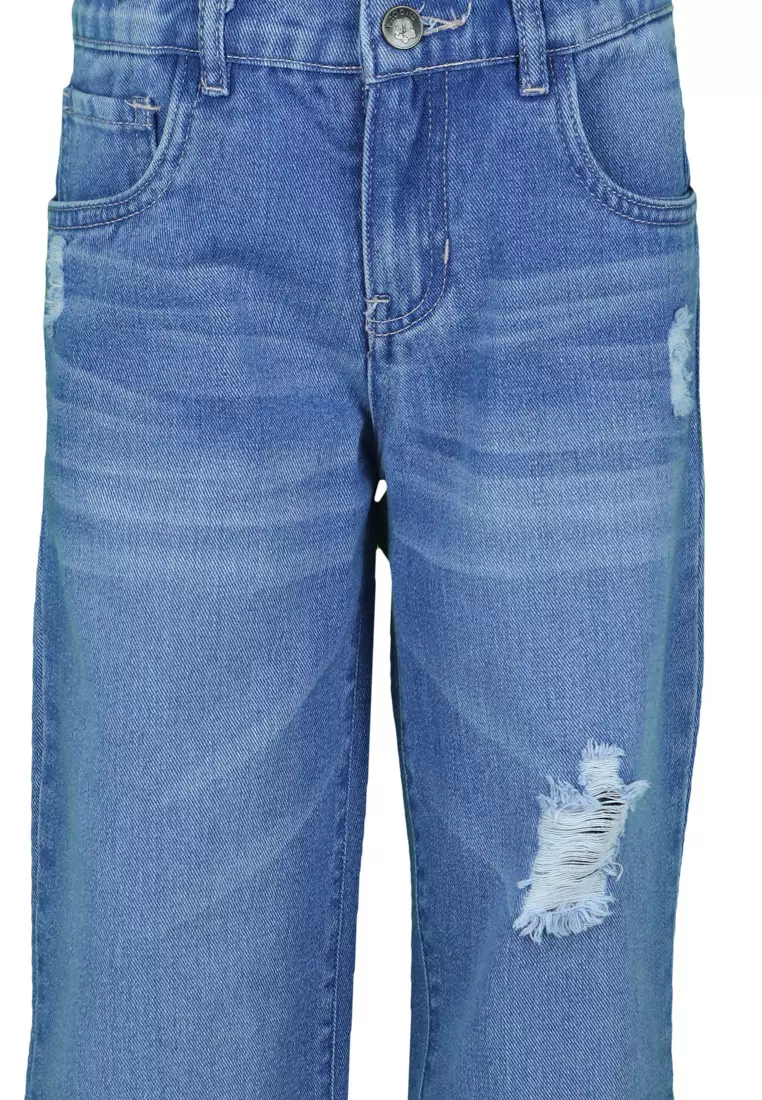 Pito Dito Girl Labeige Celana Panjang Jeans Anak Biru