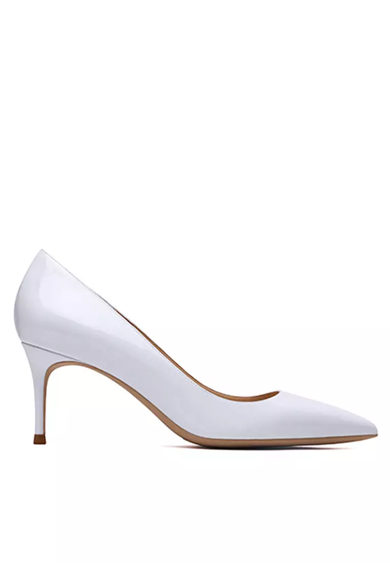 Discount on Twenty Eight Shoes  shoes - SKU: 6cm Faux Patent Pointed High Heel Shoes Hzl160