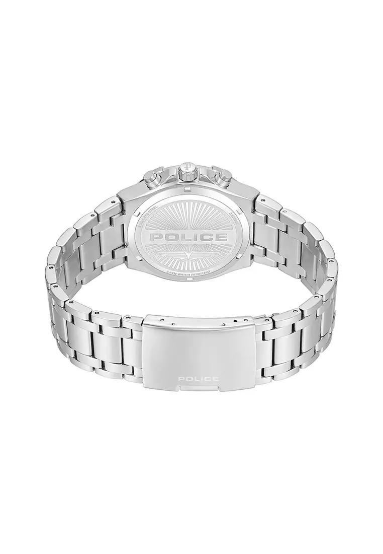 Police Guardian Silver Stainless Steel Analog Quartz Watch For Men PEWGK0082004