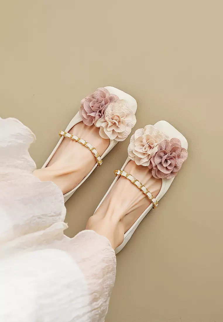 Flower Strap Mary Jane Shoes WW89-1