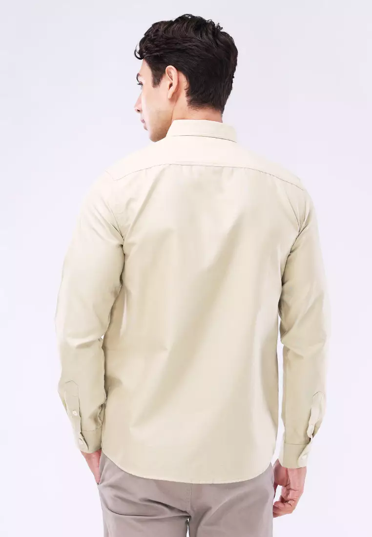 Woven Polo Long Sleeve