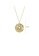 Glamorousky silver 925 Sterling Silver Plated Gold Simple Personality Irregular Geometric Round Pendant with Necklace D389BAC3F081C2GS_2