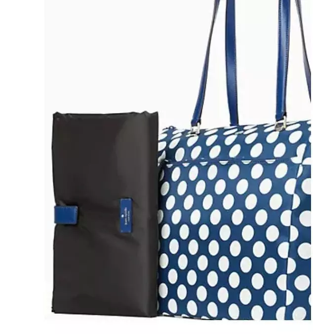 WKR00301 Kate Spade Baby Bag Jae Seaside Dot Blue Multi (460)