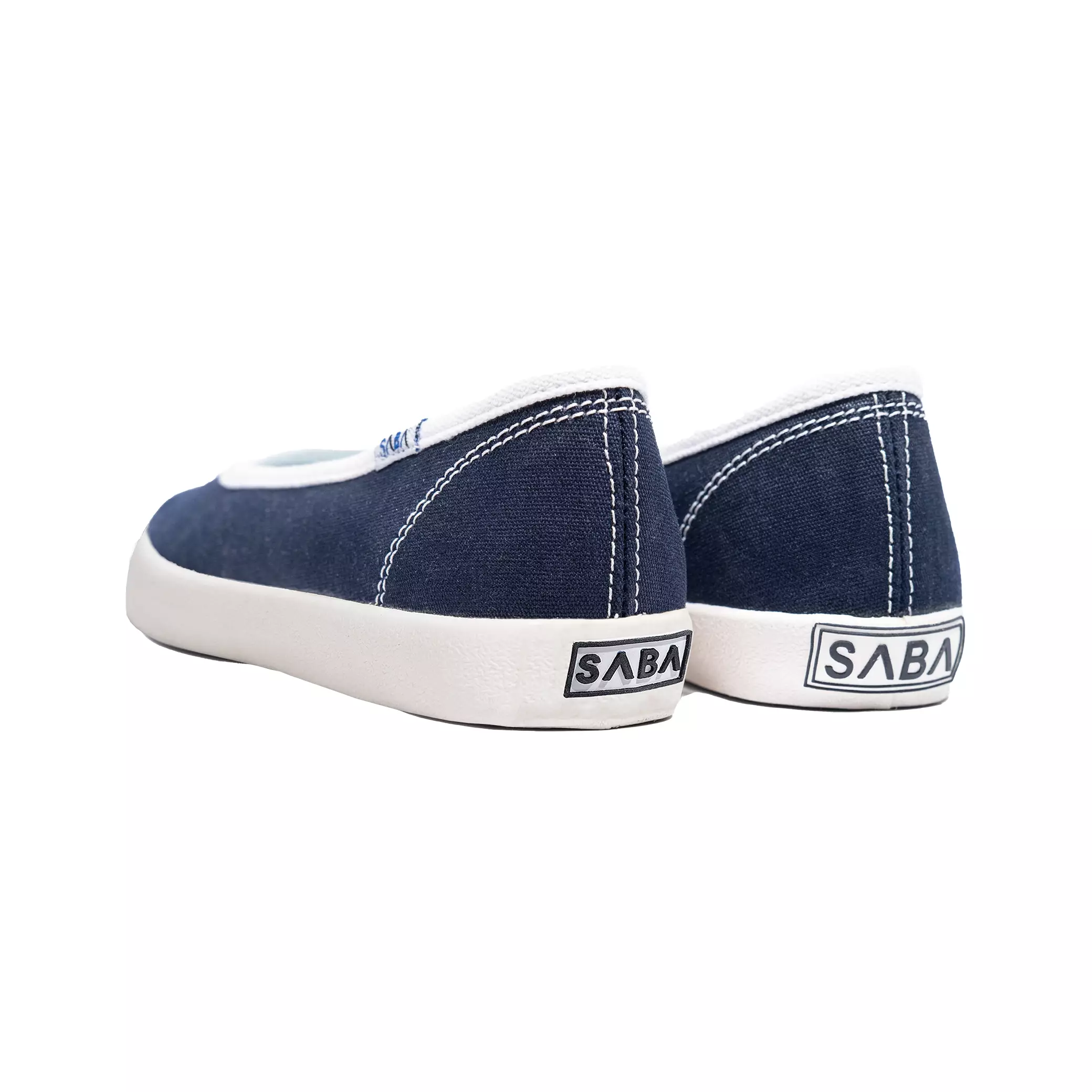 SABA Women Tulip Navy PX White - Sepatu Wanita Original 100% | Sneakers Wanita | Flat Shoes TLP 09PX