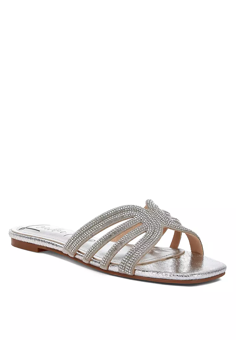 Flat Potong Berlian Imitasi Perak