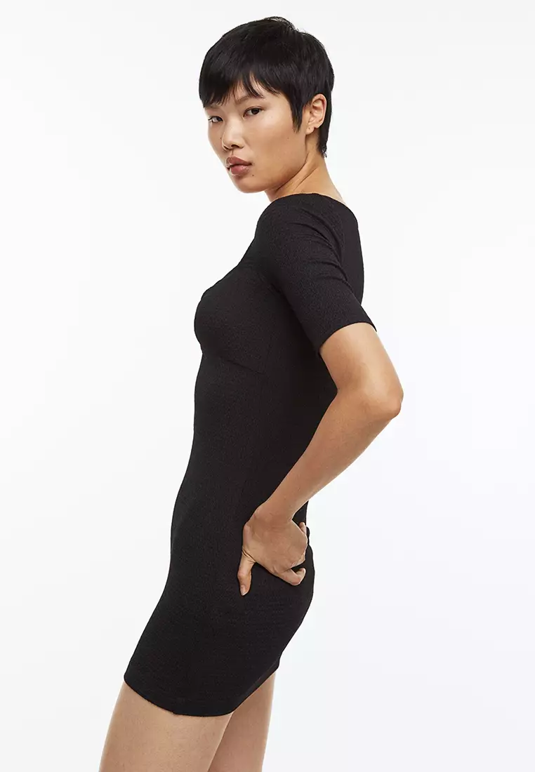 Buy H&M Crinkled Jersey Dress 2024 Online ZALORA Philippines