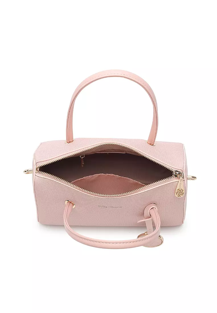 Women's Top Handle Bag / Sling Bag / Crossbody Bag (Tas Selempang / Tas Tangan) - Merah Jambu