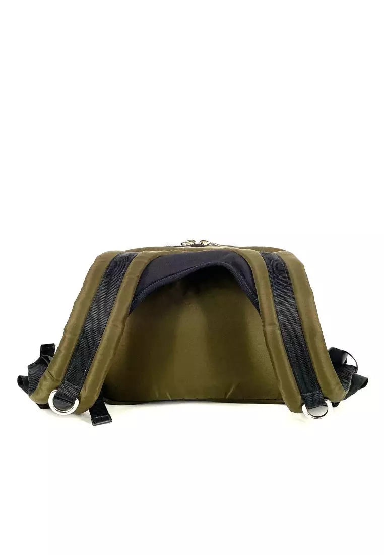 Prada 2VZ044 Zaino In Tessuto Pocket Green White