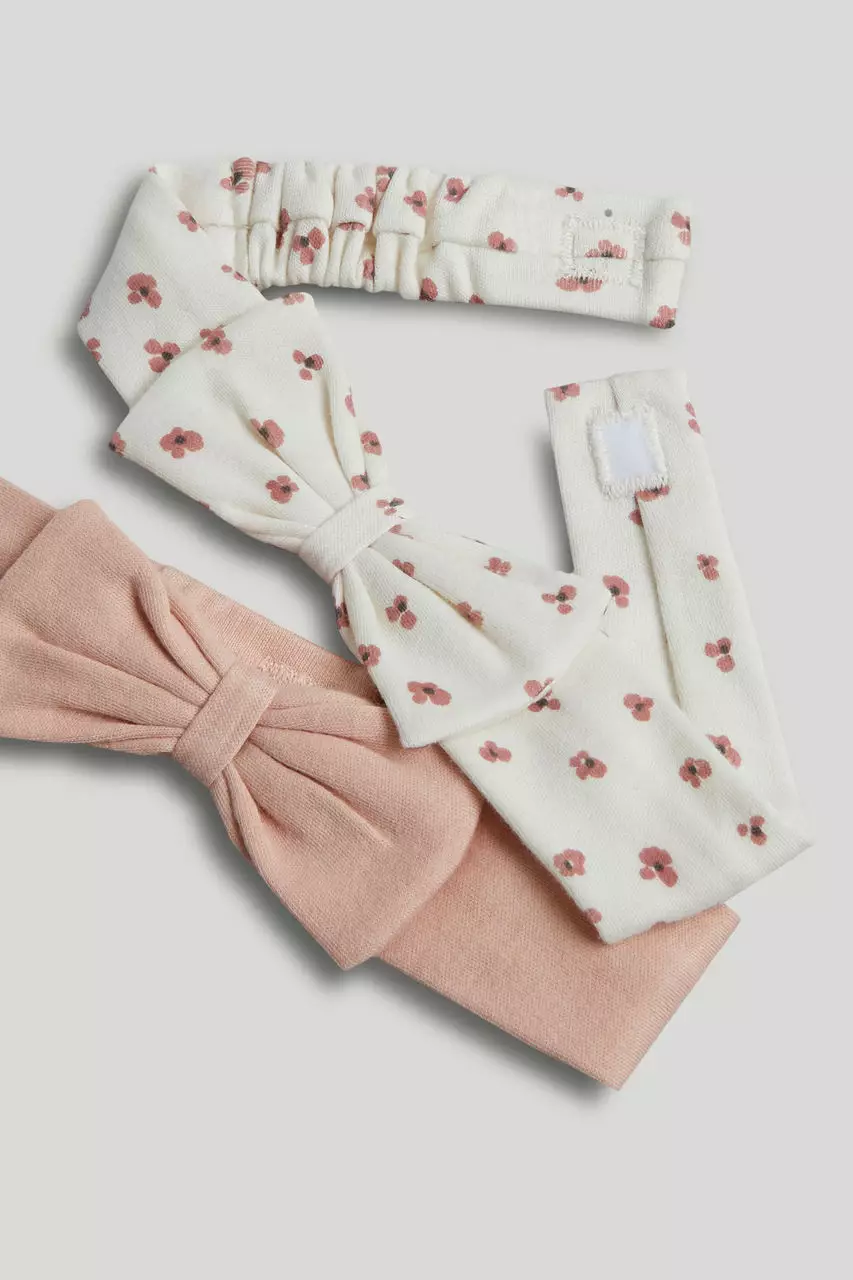 Mothercare 2 Pack My First Baby Headbands - Aksesoris Bayi Perempuan (Multi)