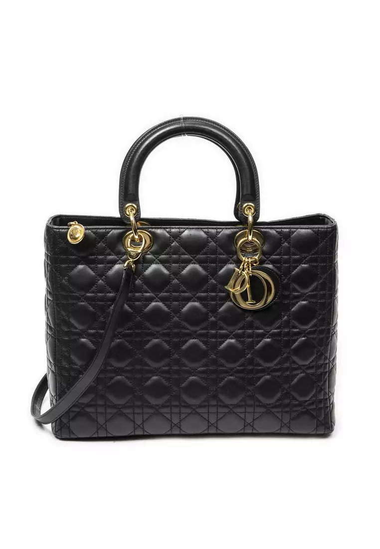 Pre-Loved Large Lady Dior Zip