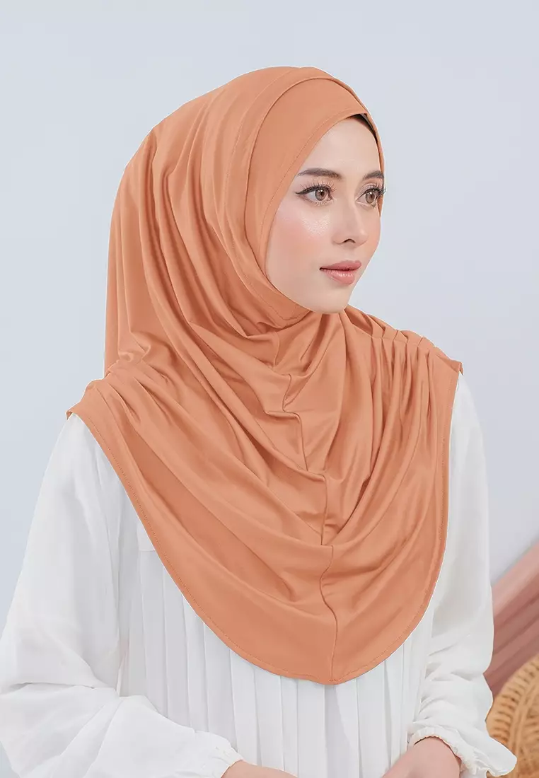 HIJAB INSTAN VALEEQA - ORANGE