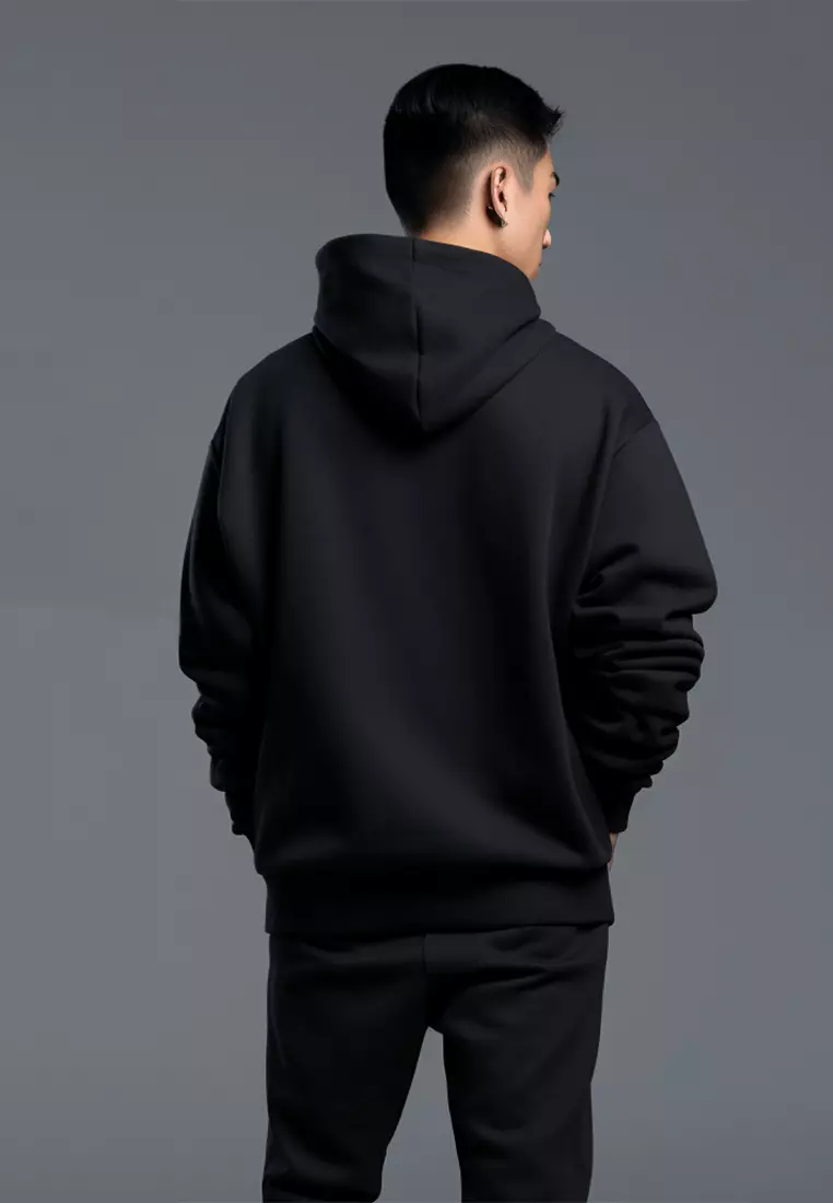 MO014Y Men Hoodie Logo Dream Believe Blk