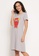 Clovia grey Clovia Monster Emoji Print Short Nightdress in Grey - 100% Cotton D9003AACA37447GS_3