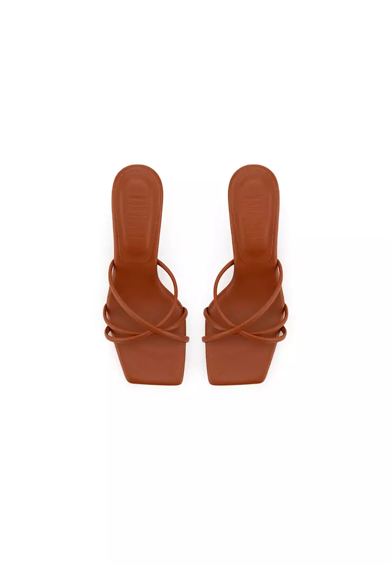 CLOUDFOAM STRAPPY BLOCK HEEL SLIDE