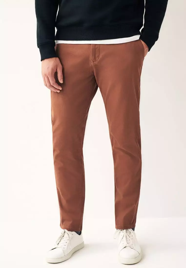 Buy NEXT Stretch Chino Trousers-Slim Fit Online