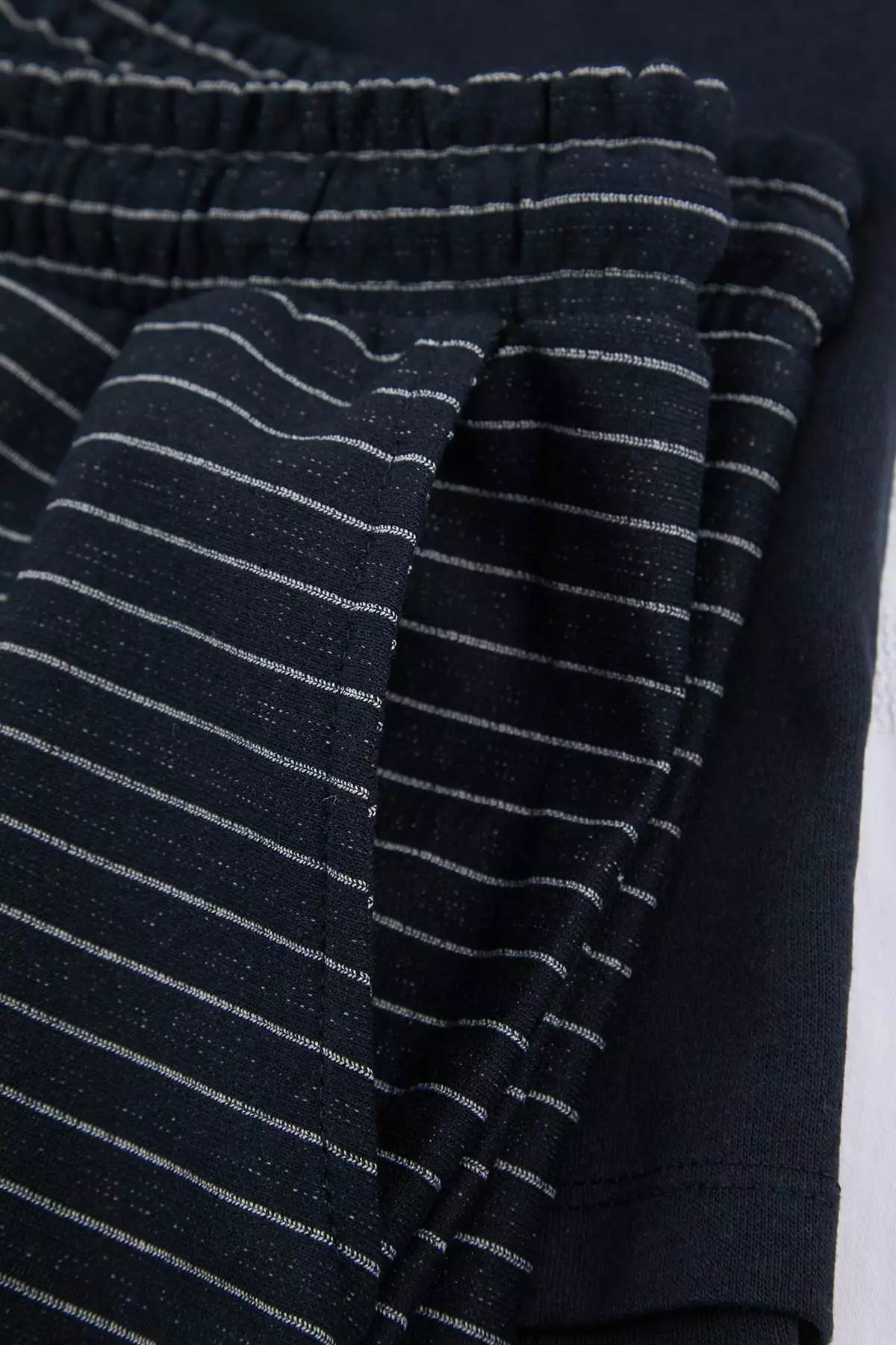 Buy Trendyol Dark Navy Regular/Normal Cut Bottom Striped Knitted Pajama ...