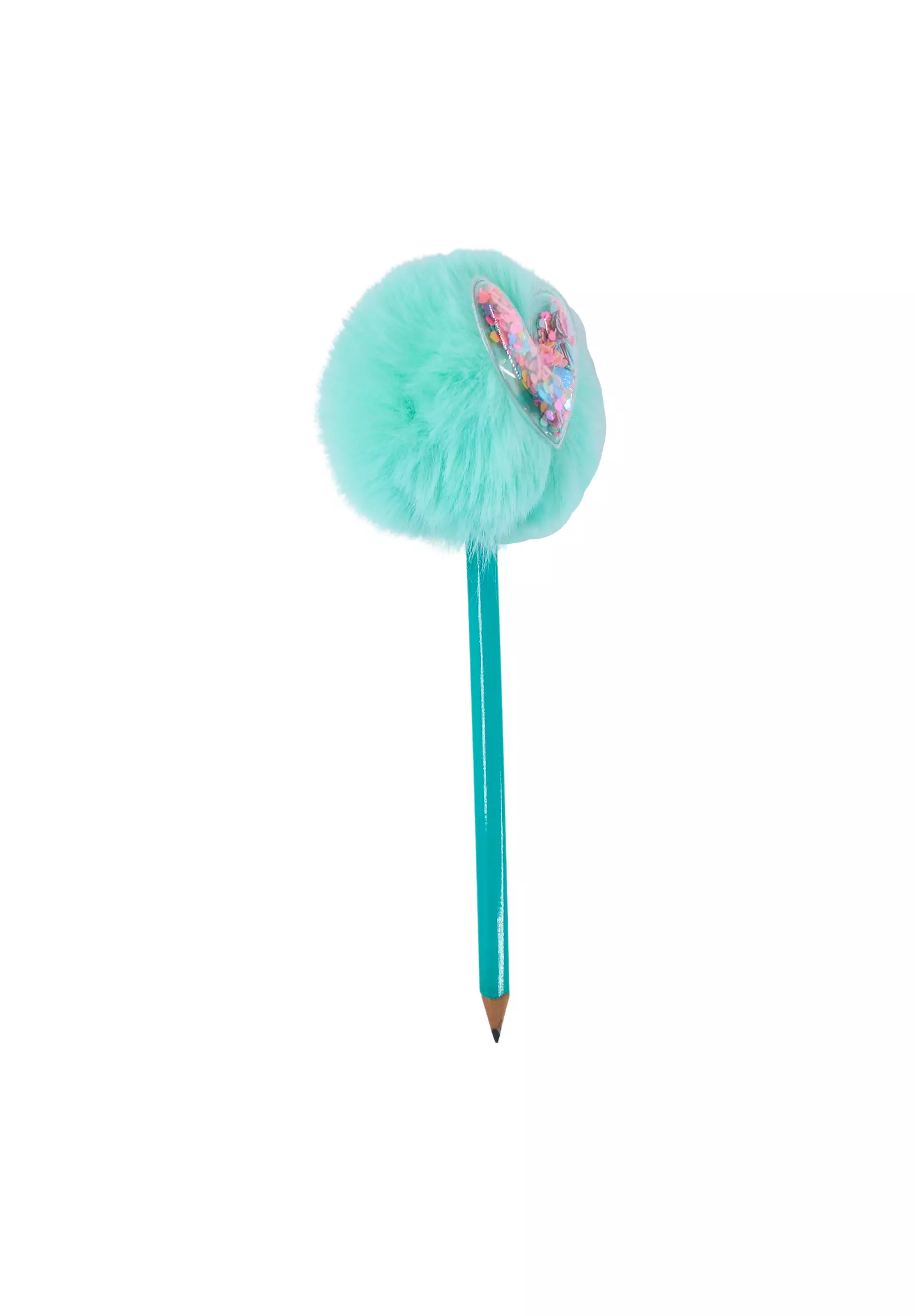 Confetti Heart Topper Pom-Pom Happy Junior Green