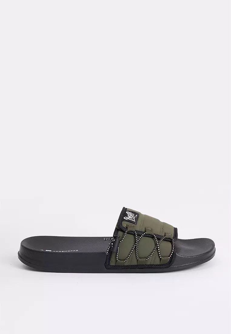 Men's One Band Velcro Slides