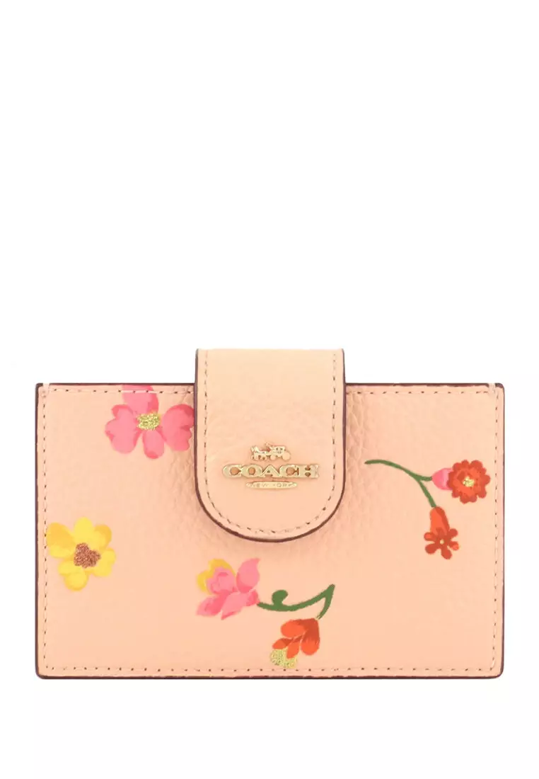 Buy Coach Accordion Card Case With Mystical Floral Print Faded