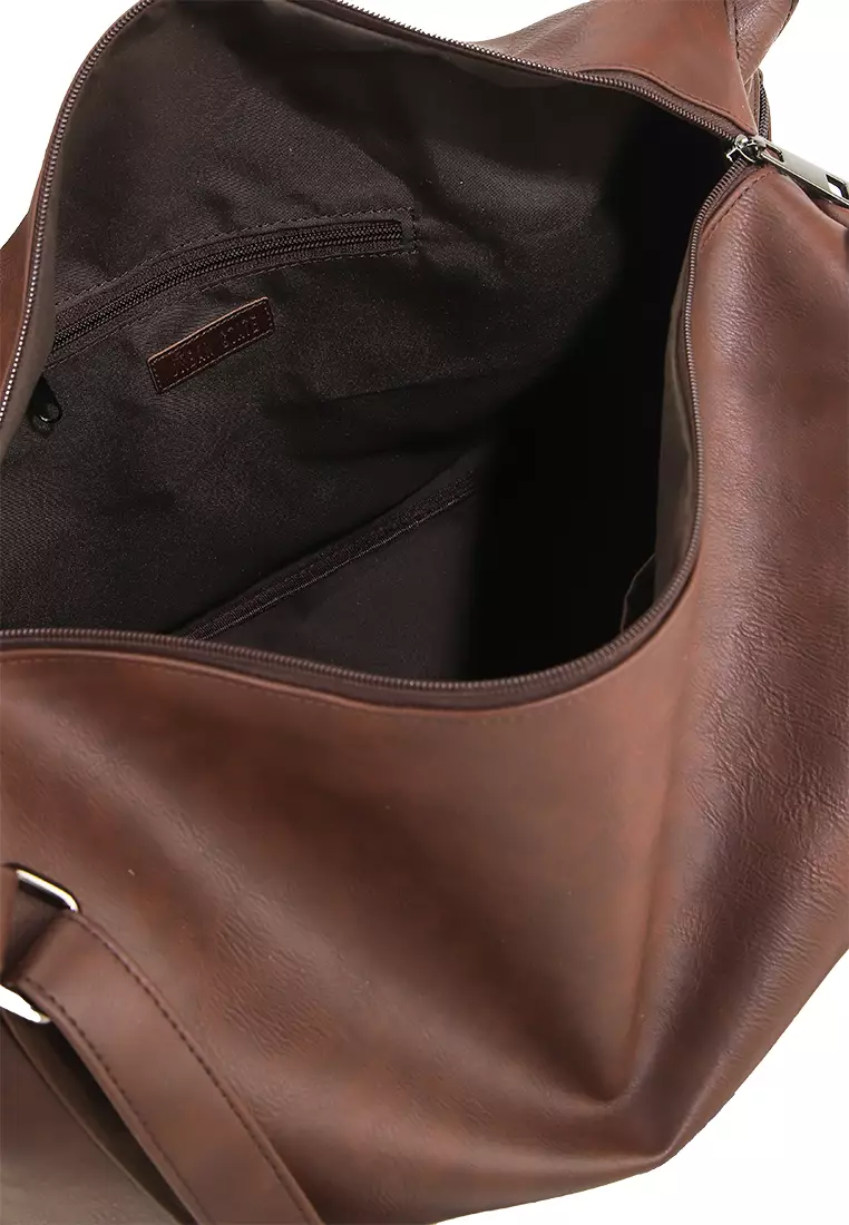 Distressed Leather Concept Duffel Bag