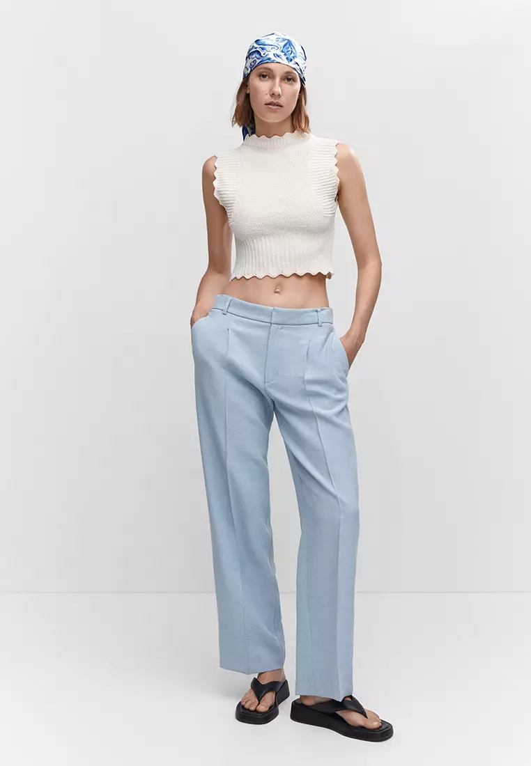 Buy Mango Pleat Straight Trousers 2024 Online