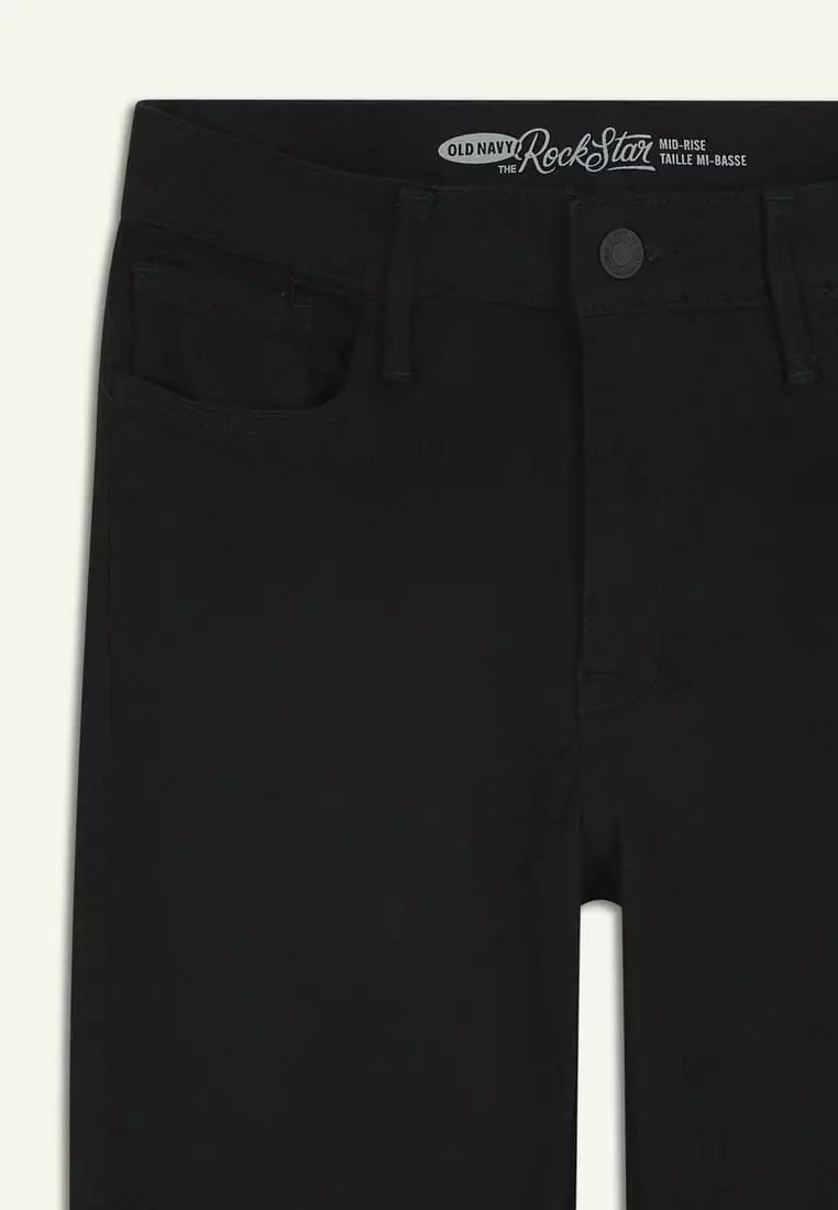 Buy Old Navy Mid-Rise Black Rockstar Super Skinny Jeans 2025