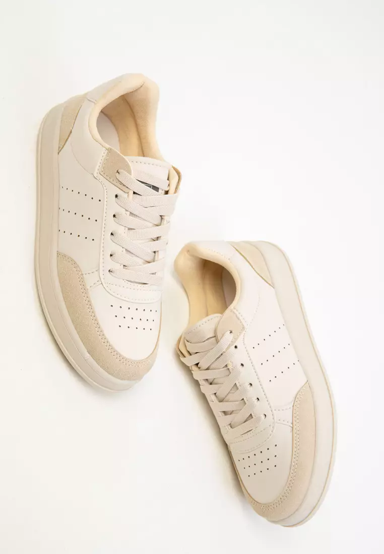 Beige Women's Sneakers 20359