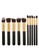 Evernoon black Brush Kuas Make Up Aksesoris Tata Rias Wajah 10 PCS Material Lembut - Black Gold BEBDFBE8007596GS_1