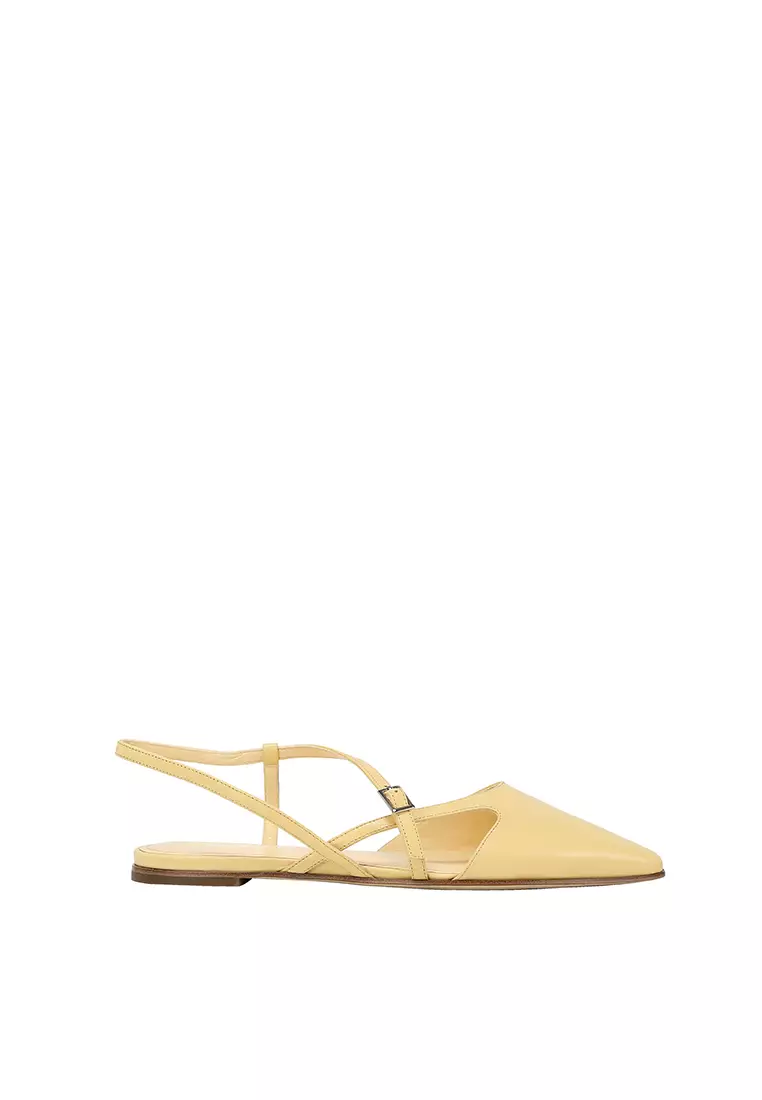 Discount on Beracamy  shoes - SKU: Beracamy Slingback Flat - Citron