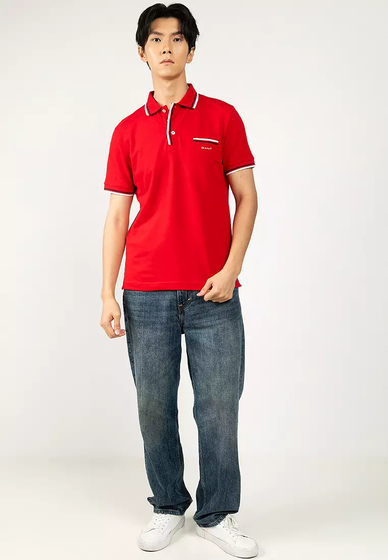 Tipped Piqué Polo Shirt