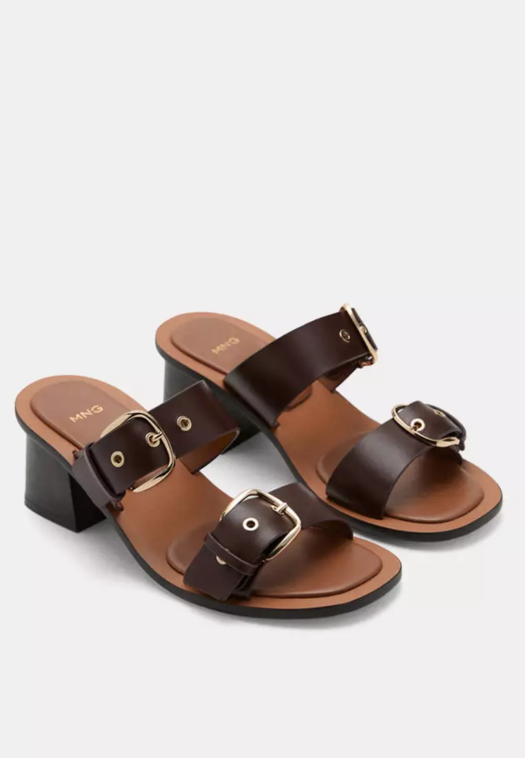 Leather Heels With Buckles