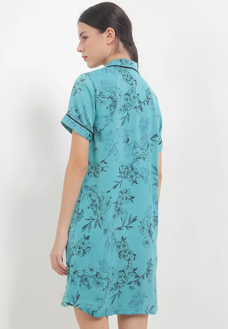 Daster Dress Pyjama Baju Tidur Satin Silk Sleepwear