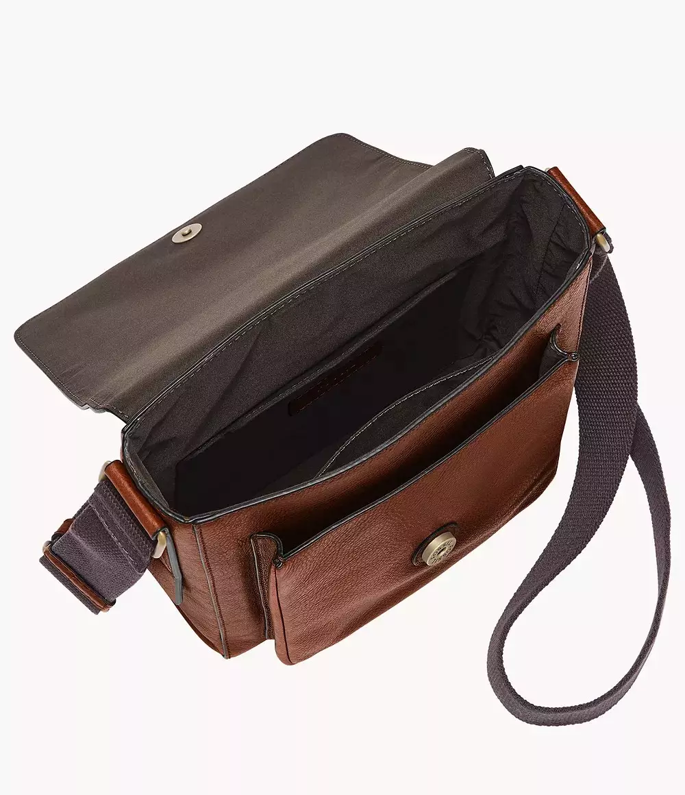 Fossil Kayden Courier Brown Tas Selempang Pria SBG1324-201