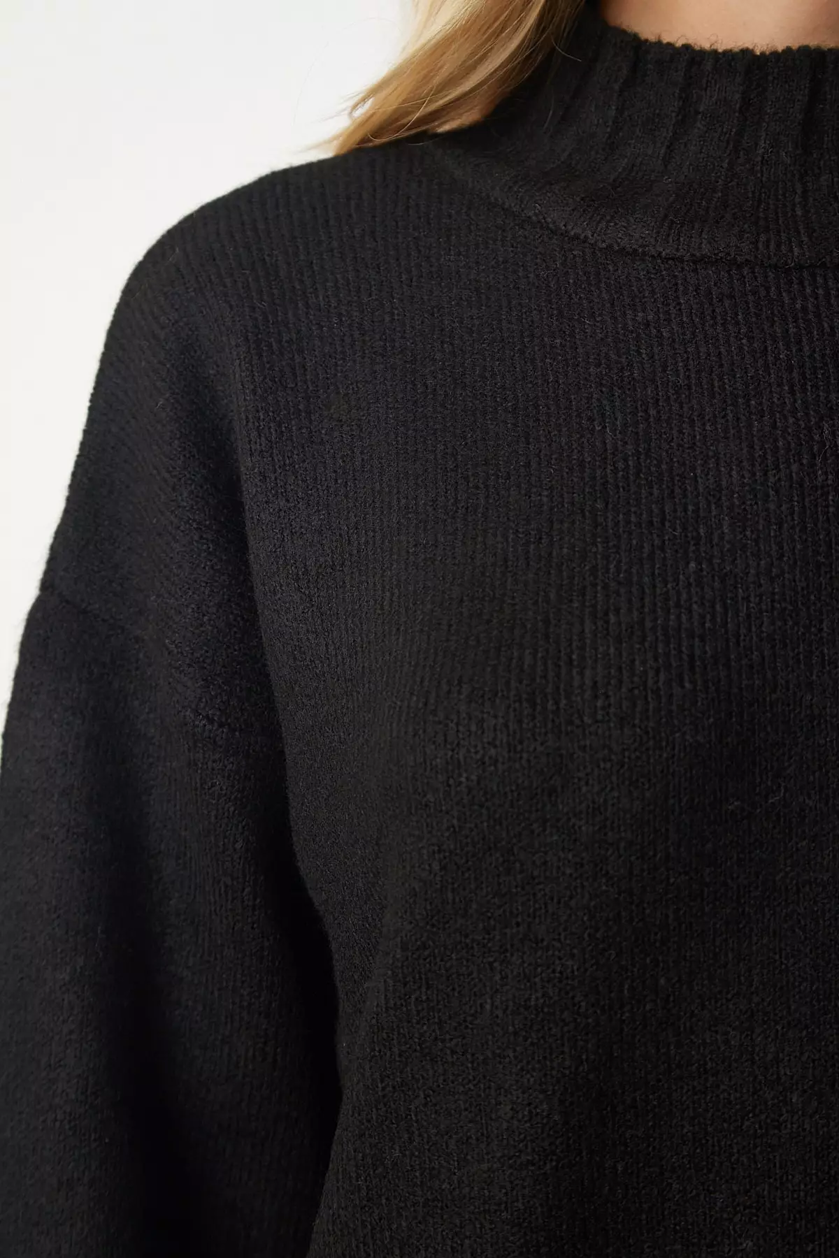 Mock Neck Knit Sweater