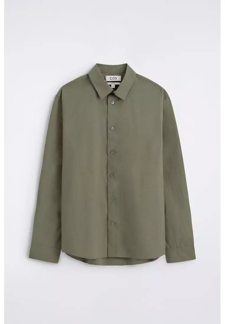 RELAXED PIMA COTTON-POPLIN SHIRT