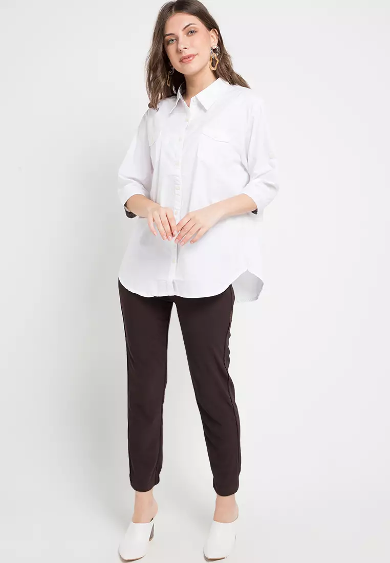 Stretch Straight Jogger Leg Pants