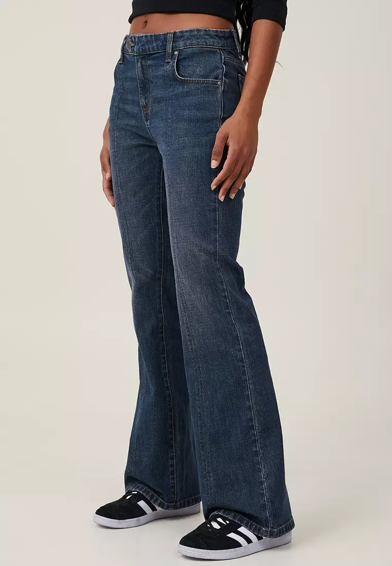 Buy Cotton On Stretch Bootleg Flare Jeans 2024 Online | ZALORA Philippines