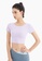 HAPPY FRIDAYS purple Women’s Tight Short Sleeve Top DK-TX28 908B9AAE39C558GS_2