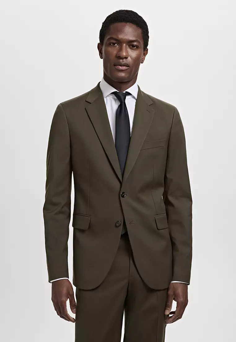 Jual MANGO Man Milan Slim-Fit Suit Jacket Original 2025 ZALORA