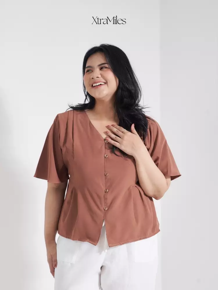 xtramiles Ladies blouse eliza blouse vol 2 brick