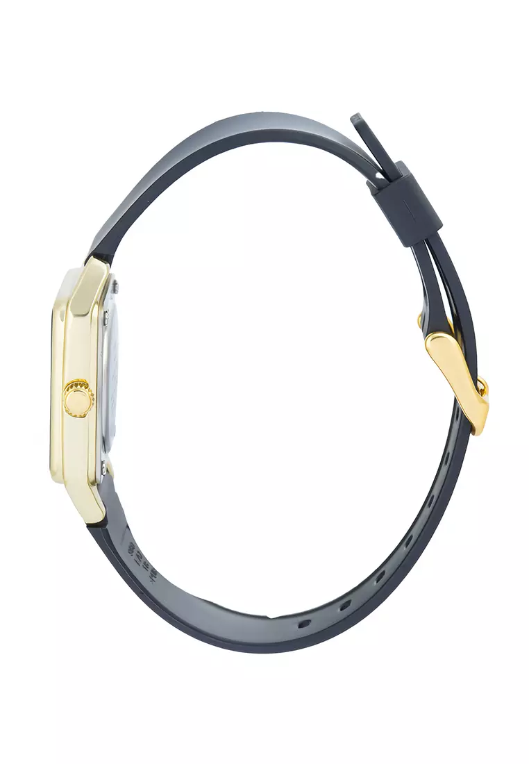 Casio MTP-B170-1EV - Jam Tangan Analog Pria - Gold Aluminium Case - Black Resin Strap