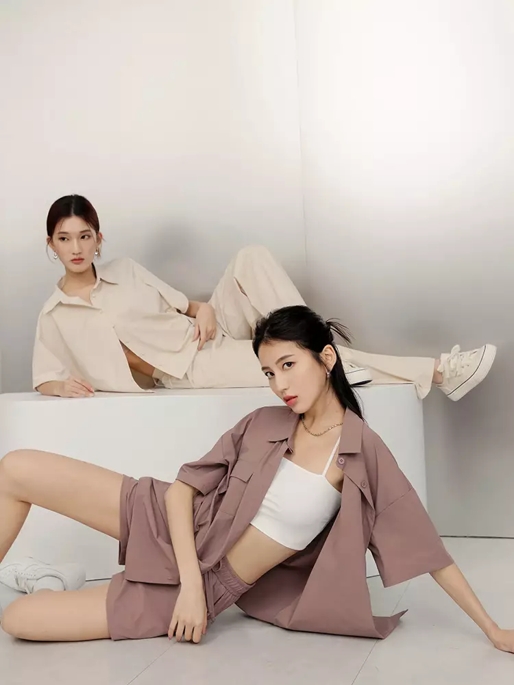 UV-Resistant Cool Quick-Dry High-Waisted Drawstring Shorts [BA7477]