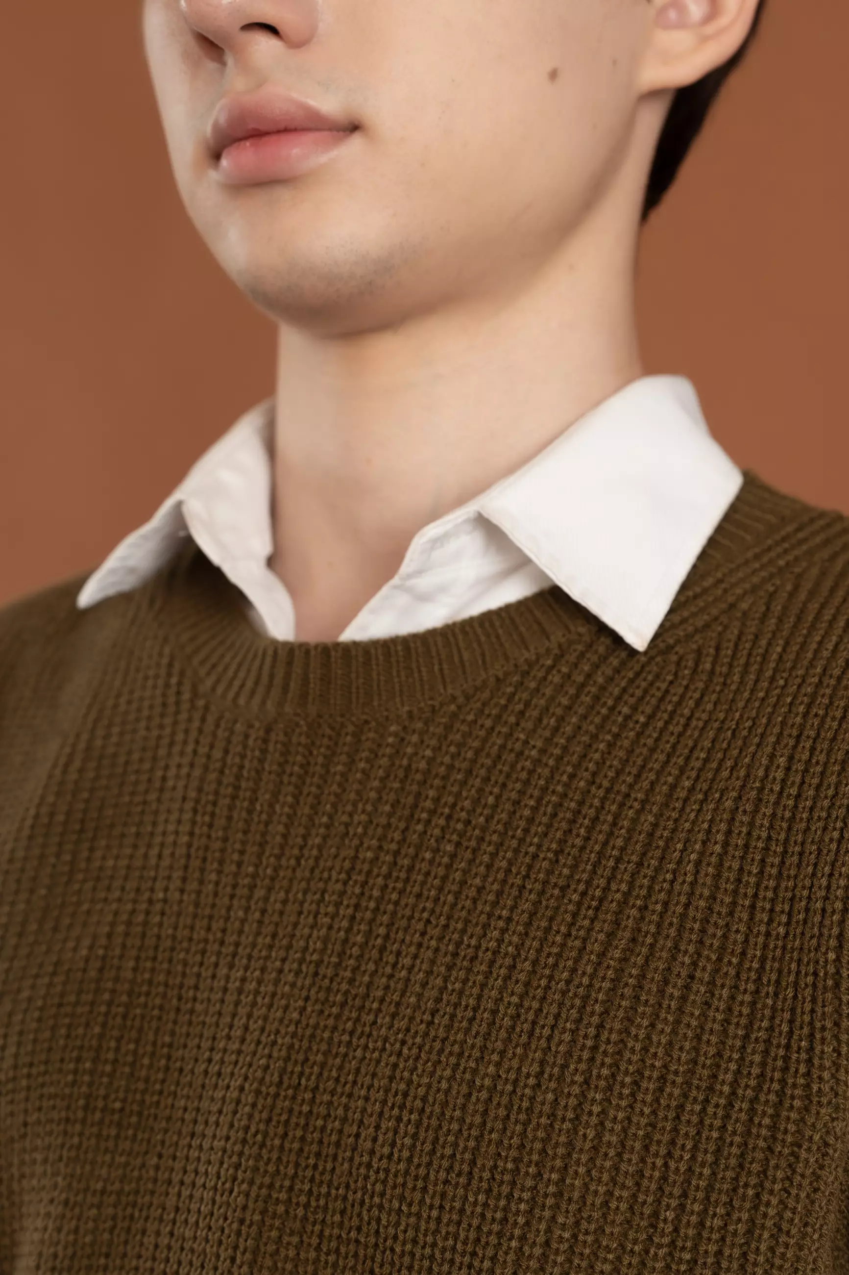 Kale Fenchy Brown / Vest atau Rompi Pria premium berbahan dasar acrylic wool