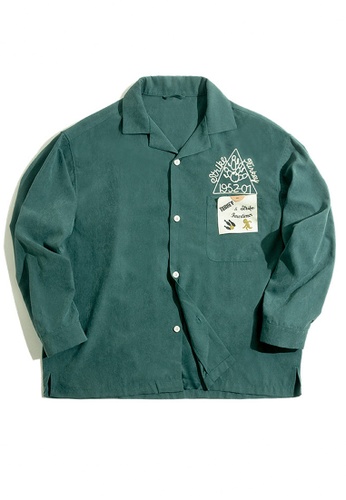 Twenty Eight Shoes green VANSA Vintage embroidered Shirt VCM-Sh2007134 2907BAA76016F0GS_1