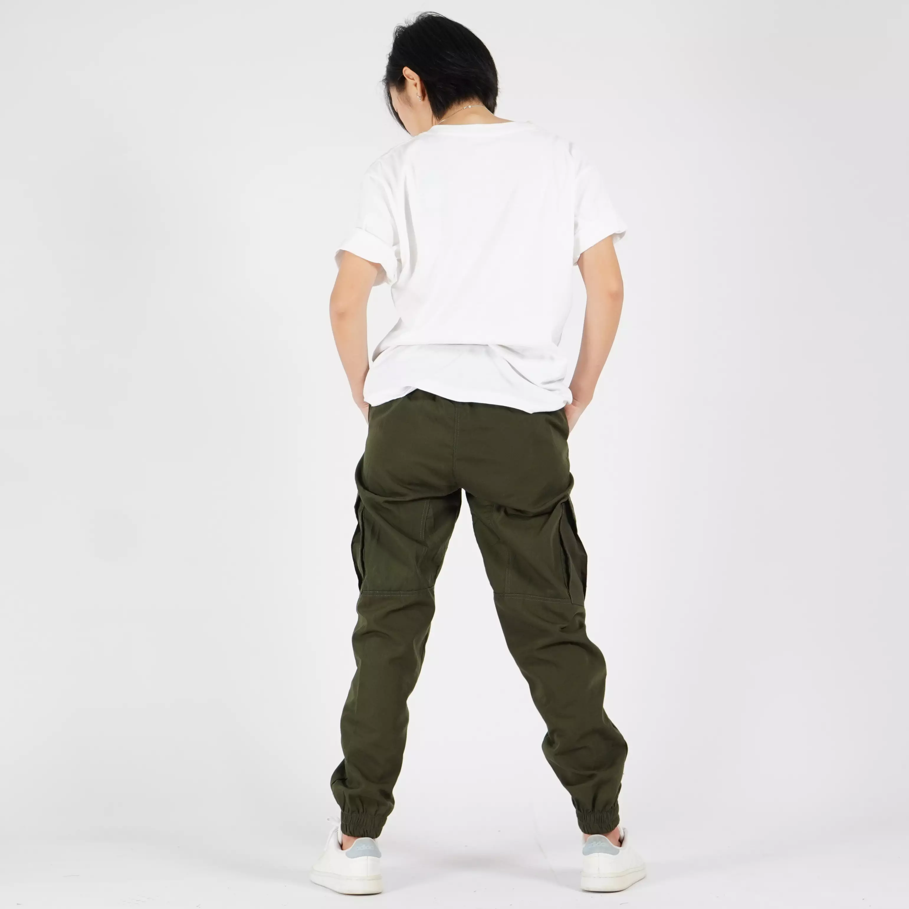  DIVA Celana Cargo Jogger Wanita Cargo Jogger Pants Wanita - ARMY