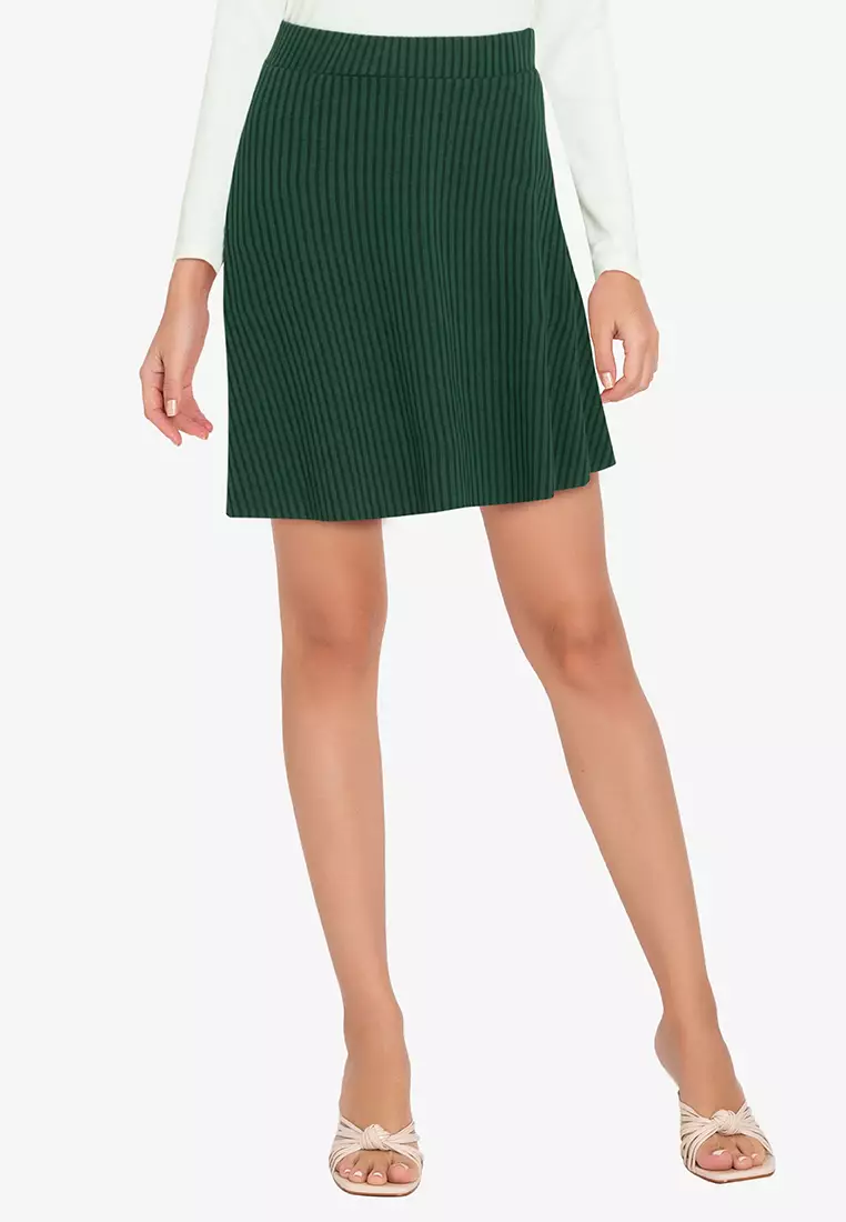 Buy ZALORA WORK Pleated Rib Mini Skirt 2024 Online ZALORA