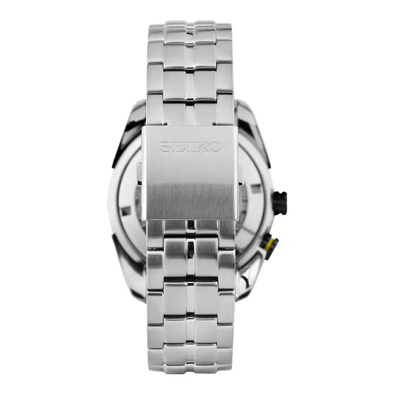 Jam Tangan Pria Seiko Automatic SRP037K1 Black Dial Stainless Steel Strap